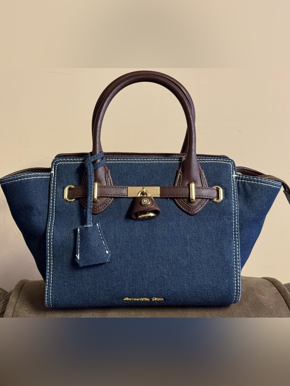 Samantha Vega Japanese Made Denim Satchel Bag